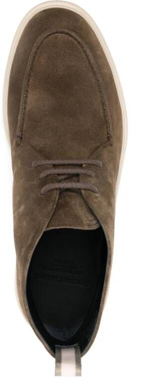 Officine Creative Suede Chukka Boots Frame 002 Style Green Heren