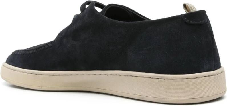 Officine Creative Suede Derby Schoenen Blue Heren