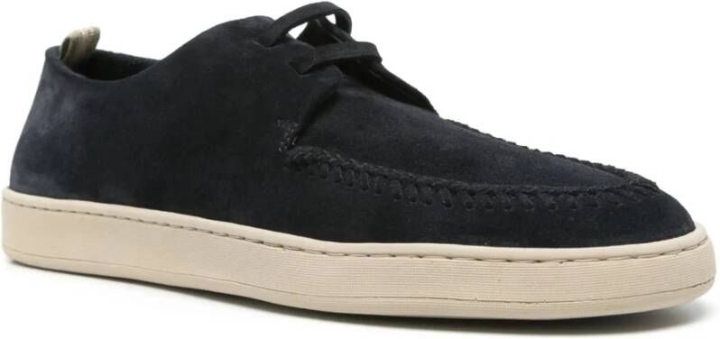 Officine Creative Suede Derby Schoenen Blue Heren