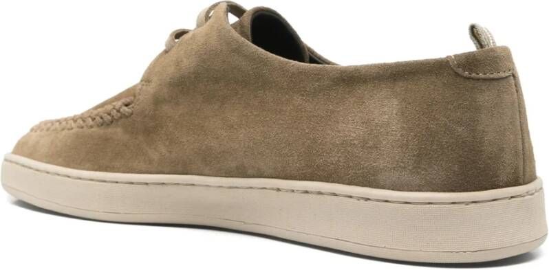 Officine Creative Suede Derby Schoenen in Lood Grijs Green Heren