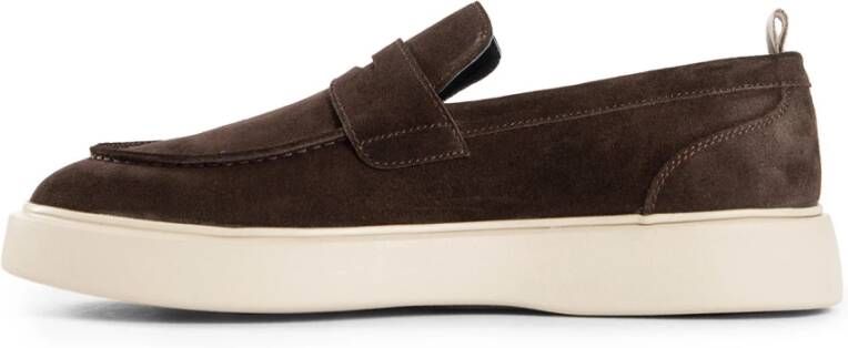 Officine Creative Suede Front Rubber Sole Frame Schoenen Brown Heren