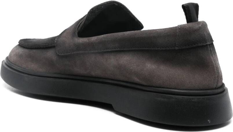 Officine Creative Suède Loafers met Rubberen Zool Gray Heren