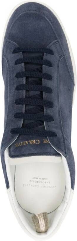 Officine Creative Suede Sneakers Made in Italy Blue Heren