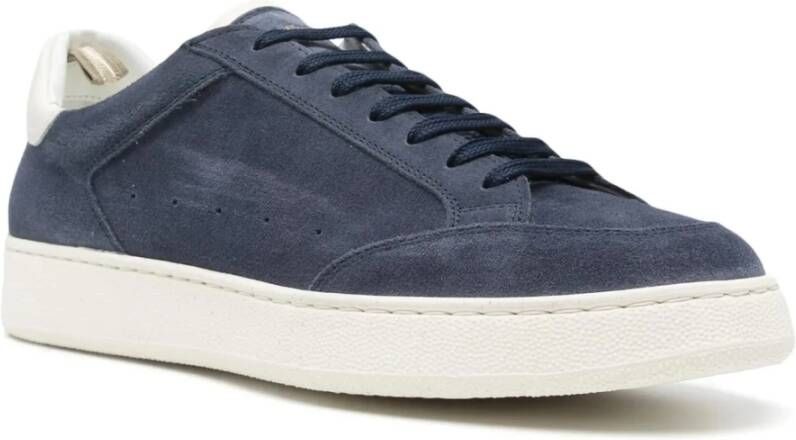 Officine Creative Suede Sneakers Made in Italy Blue Heren