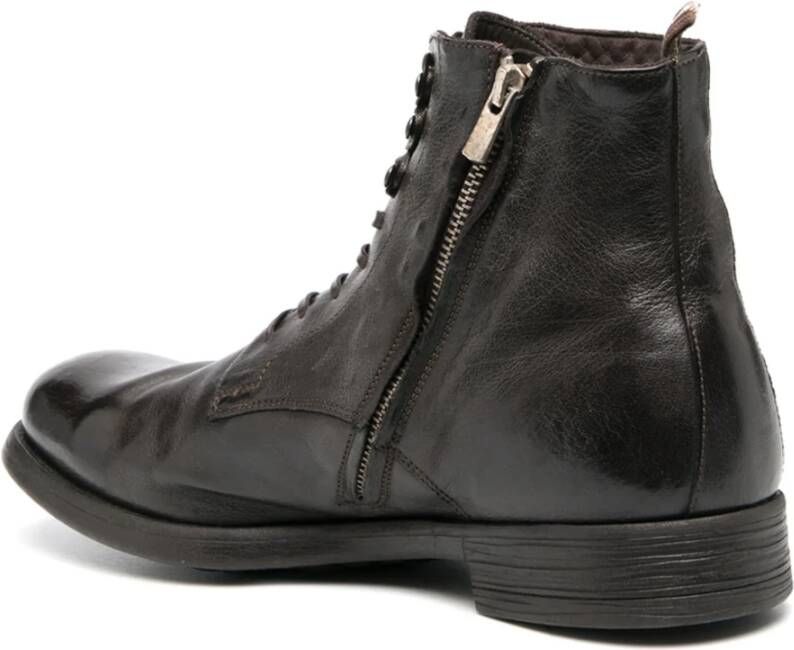 Officine Creative Veterschoenen Leren Laarzen Brown Heren