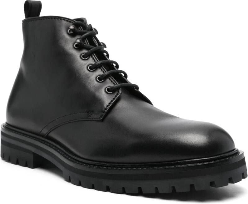 Officine Creative Veterschoenen van leer Black Heren