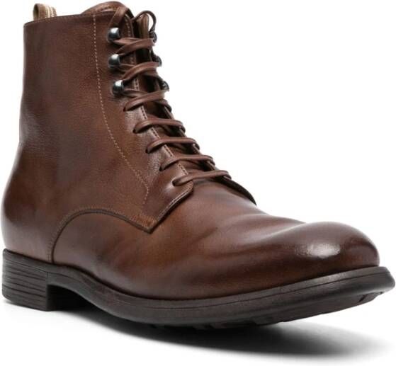 Officine Creative Veterschoenen van leer Brown Heren