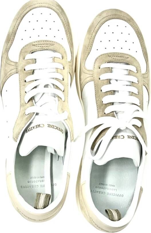 Officine Creative Witte Sand Sneaker Lichtgewicht White Heren