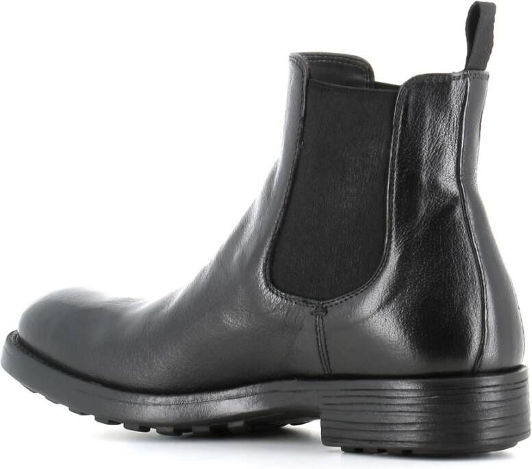 Officine Creative Zwarte Chelsea Platte Schoenen Black Dames