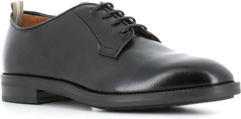 Officine Creative Zwarte Leren Derby Schoen Black Heren