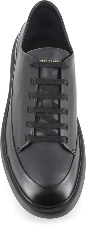 Officine Creative Zwarte Leren High-Top Sneakers Black Heren