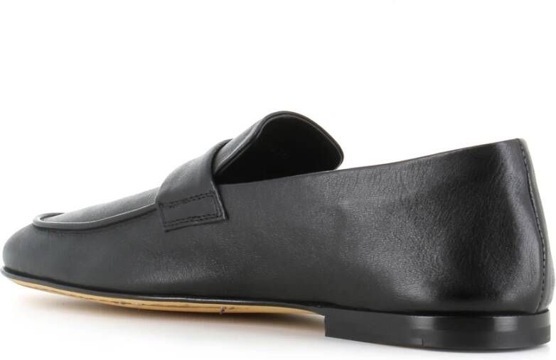 Officine Creative Zwarte leren loafers Black Heren