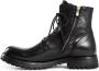 Officine Creative Zwarte Leren Veterschoenen met Profielzool Black Heren - Thumbnail 2