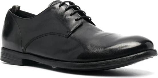 Officine Creative Zwarte platte schoenen Elegant stijl Black Heren