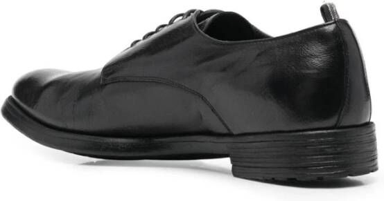 Officine Creative Zwarte Platte Schoenen Elegante Stijl Black Heren