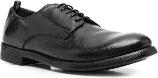 Officine Creative Zwarte Platte Schoenen Elegante Stijl Black Heren