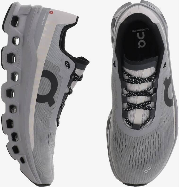 ON Running Ademende CloudMonster Sneakers met CloudTec Gray Heren