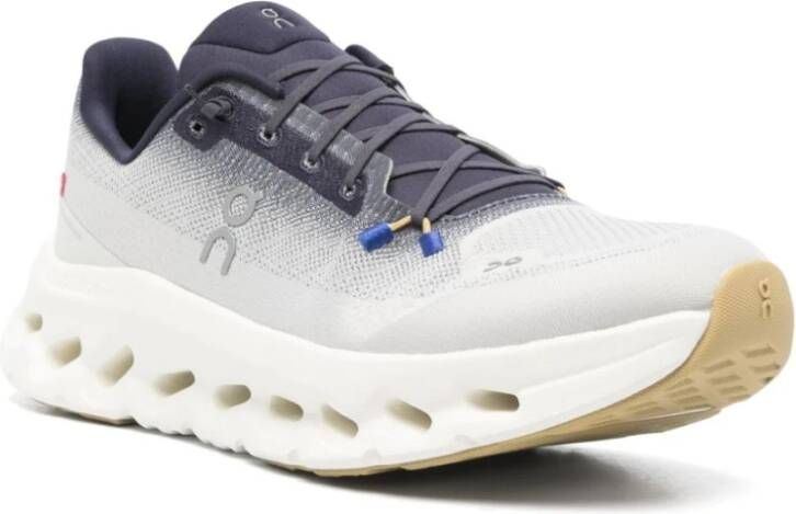 ON Running Blauwe platte schoenen met elastische veters Blue Heren