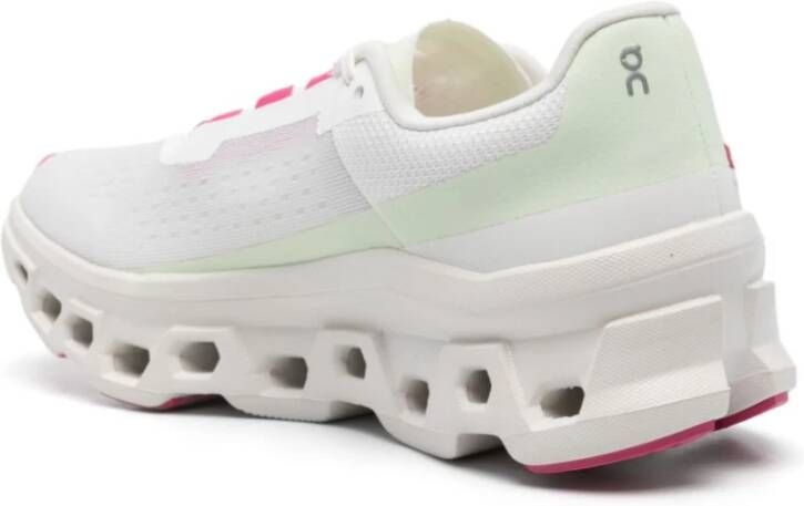 ON Running Witte Mesh Sneakers met CloudTec Demping White Dames