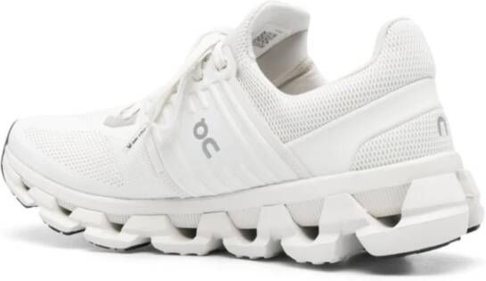 ON Running Witte Mesh Sneakers Reflecterende Details White Heren