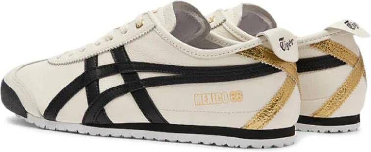 Onitsuka Tiger Cream Black Gold Sneakers White Heren