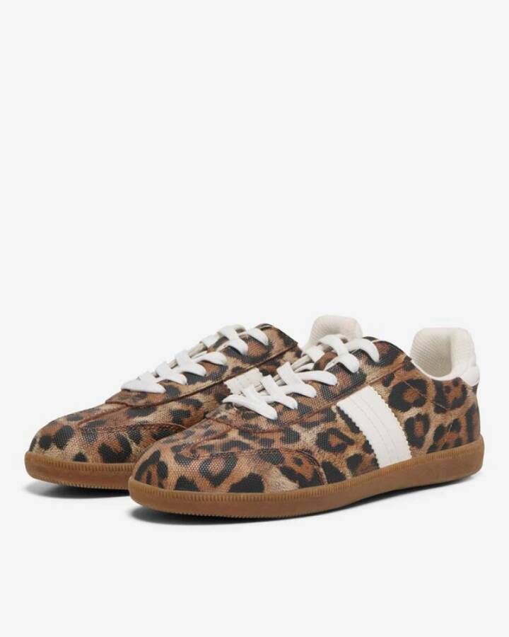 Only Amber PU Sneaker Brown Dames