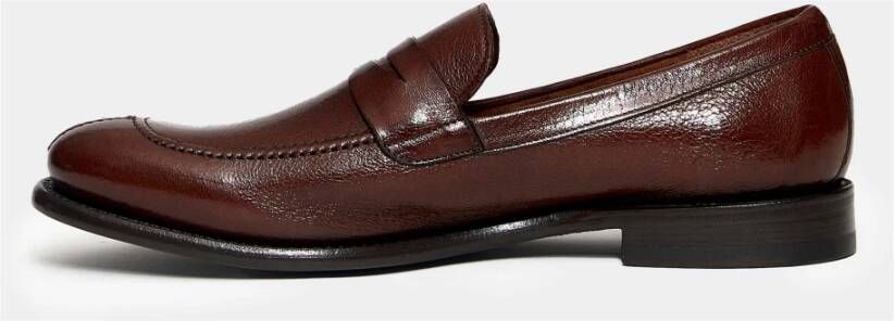 Ortigni Bruin Leren Mocassins Stijlvol Comfort Brown Heren