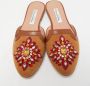 Oscar De La Renta Pre-owned Canvas flats Brown Dames - Thumbnail 3