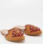 Oscar De La Renta Pre-owned Canvas flats Brown Dames - Thumbnail 4