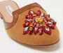 Oscar De La Renta Pre-owned Canvas flats Brown Dames - Thumbnail 7