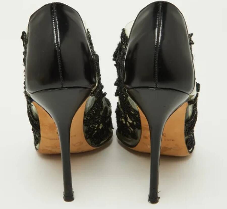 Oscar De La Renta Pre-owned Leather heels Black Dames