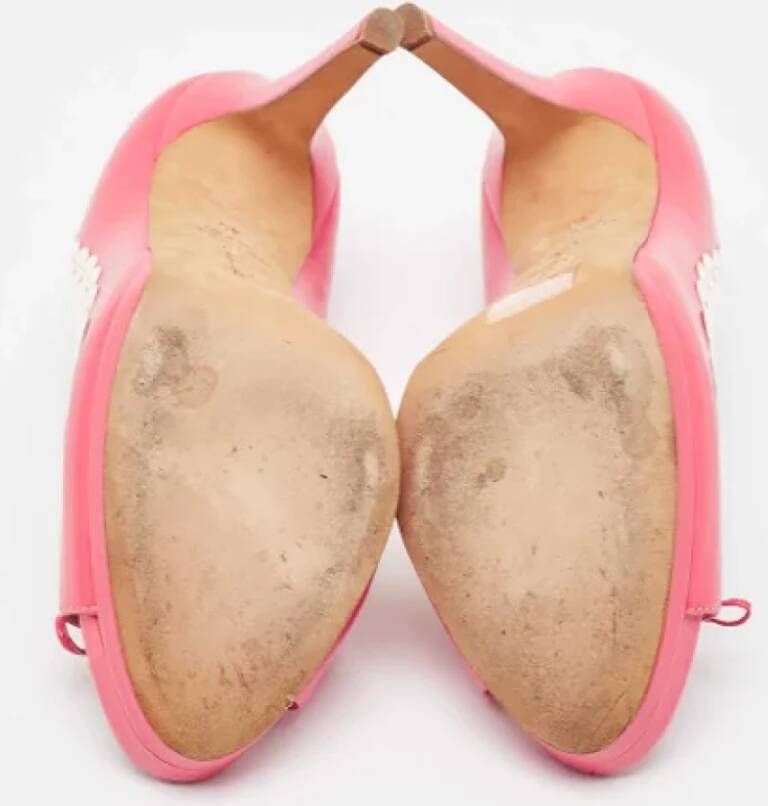 Oscar De La Renta Pre-owned Leather heels Pink Dames