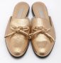 Oscar De La Renta Pre-owned Leather mules Yellow Dames - Thumbnail 3