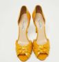 Oscar De La Renta Pre-owned Leather sandals Yellow Dames - Thumbnail 3