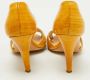 Oscar De La Renta Pre-owned Leather sandals Yellow Dames - Thumbnail 5