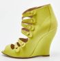 Oscar De La Renta Pre-owned Leather sandals Yellow Dames - Thumbnail 2