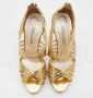 Oscar De La Renta Pre-owned Leather sandals Yellow Dames - Thumbnail 2