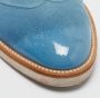 Oscar De La Renta Pre-owned Suede flats Blue Dames - Thumbnail 7