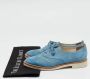 Oscar De La Renta Pre-owned Suede flats Blue Dames - Thumbnail 8