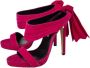 Oscar De La Renta Pre-owned Suede sandals Pink Dames - Thumbnail 3