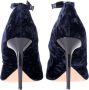 Oscar De La Renta Pre-owned Velvet heels Blue Dames - Thumbnail 4