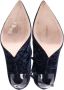 Oscar De La Renta Pre-owned Velvet heels Blue Dames - Thumbnail 6