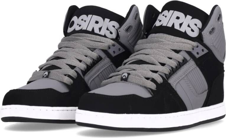 Osiris Hoge Skate Schoenen Zwart Grijs Wit Black Heren