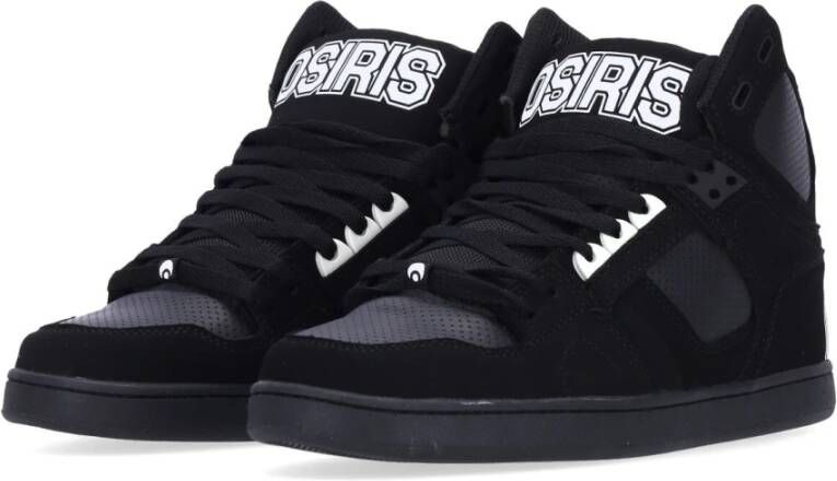 Osiris Hoge Skate Schoenen Zwart Wit Black Heren