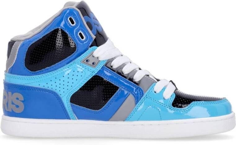 Osiris Hoge Top Skate Schoenen Blauw Grijs Cyaan Blue Heren