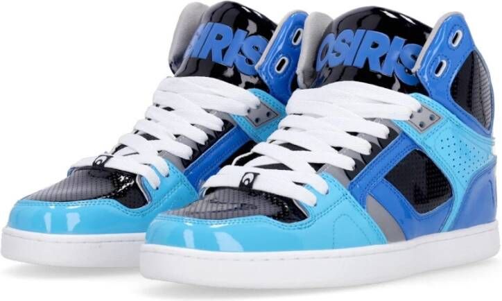 Osiris Hoge Top Skate Schoenen Blauw Grijs Cyaan Blue Heren