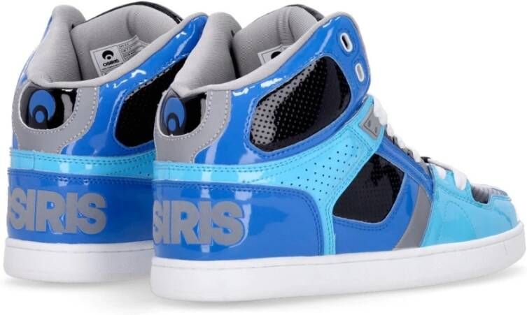 Osiris Hoge Top Skate Schoenen Blauw Grijs Cyaan Blue Heren