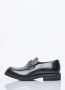 Our Legacy Glanzende leren loafers met gevlochten band Black Heren - Thumbnail 4