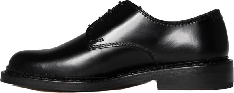 Our Legacy Klassieke Derby Leren Schoen in Zwart Black Heren