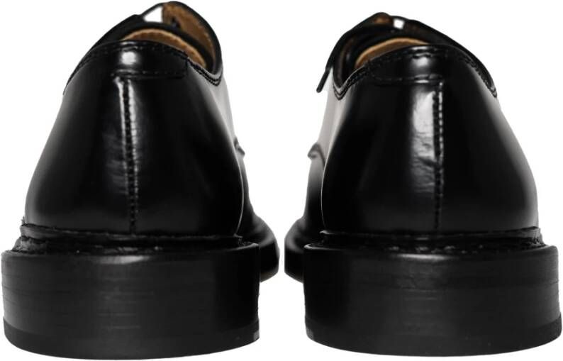 Our Legacy Klassieke Derby Leren Schoen in Zwart Black Heren